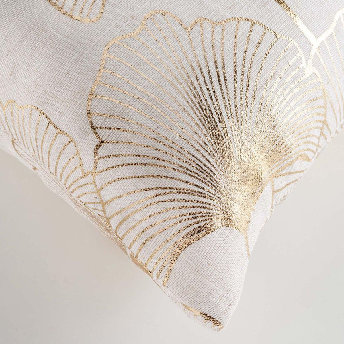 Paris Prix Coussin à Motifs Métallisés  Kenzy  45x45cm Naturel