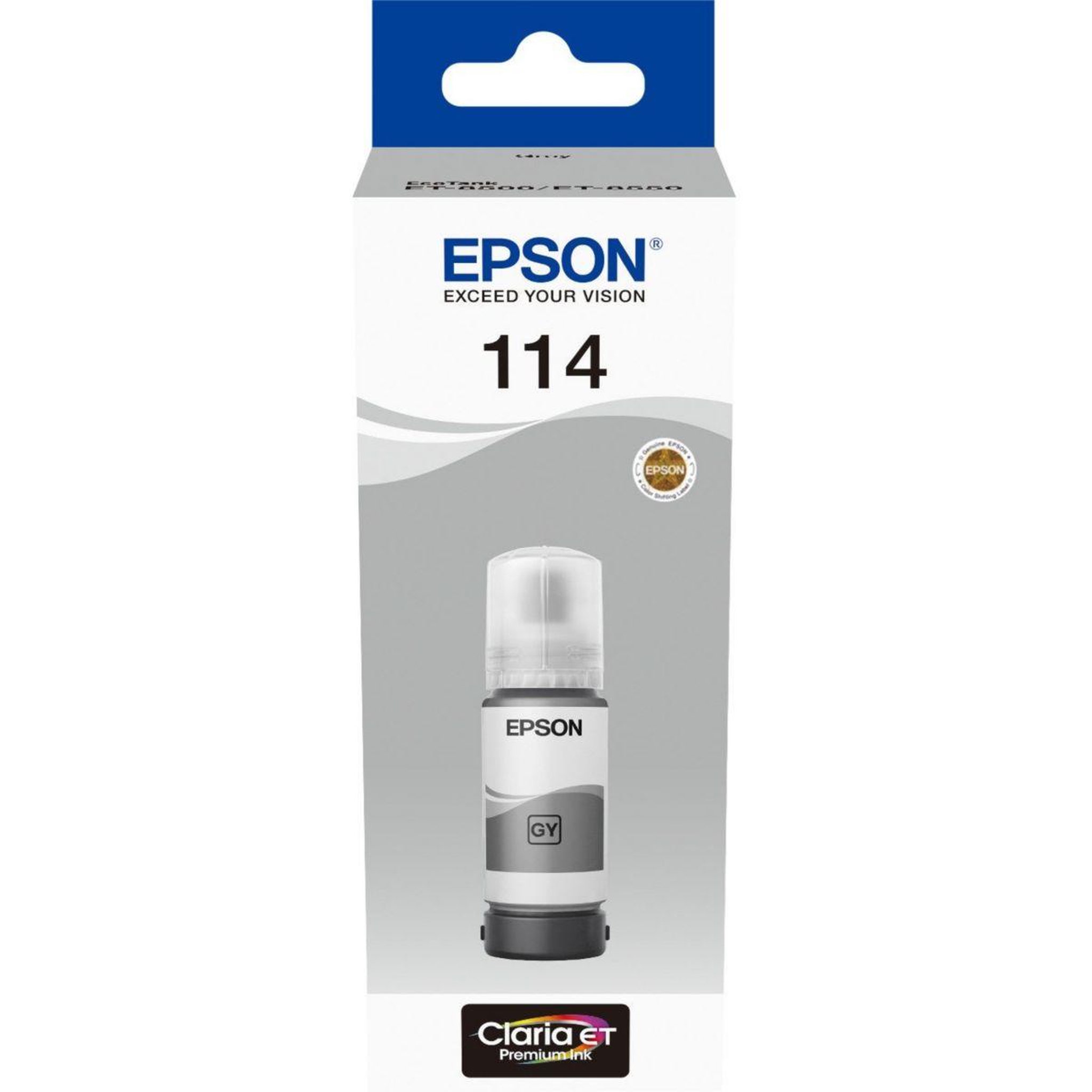 Epson Cartouche d'encre bouteille d'encre ecotank 114 grise - c13t07b540
