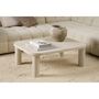 Voir la diapositive 2 : TOILINUX Table basse rectangulaire effet travertin GÖRAN - Beige