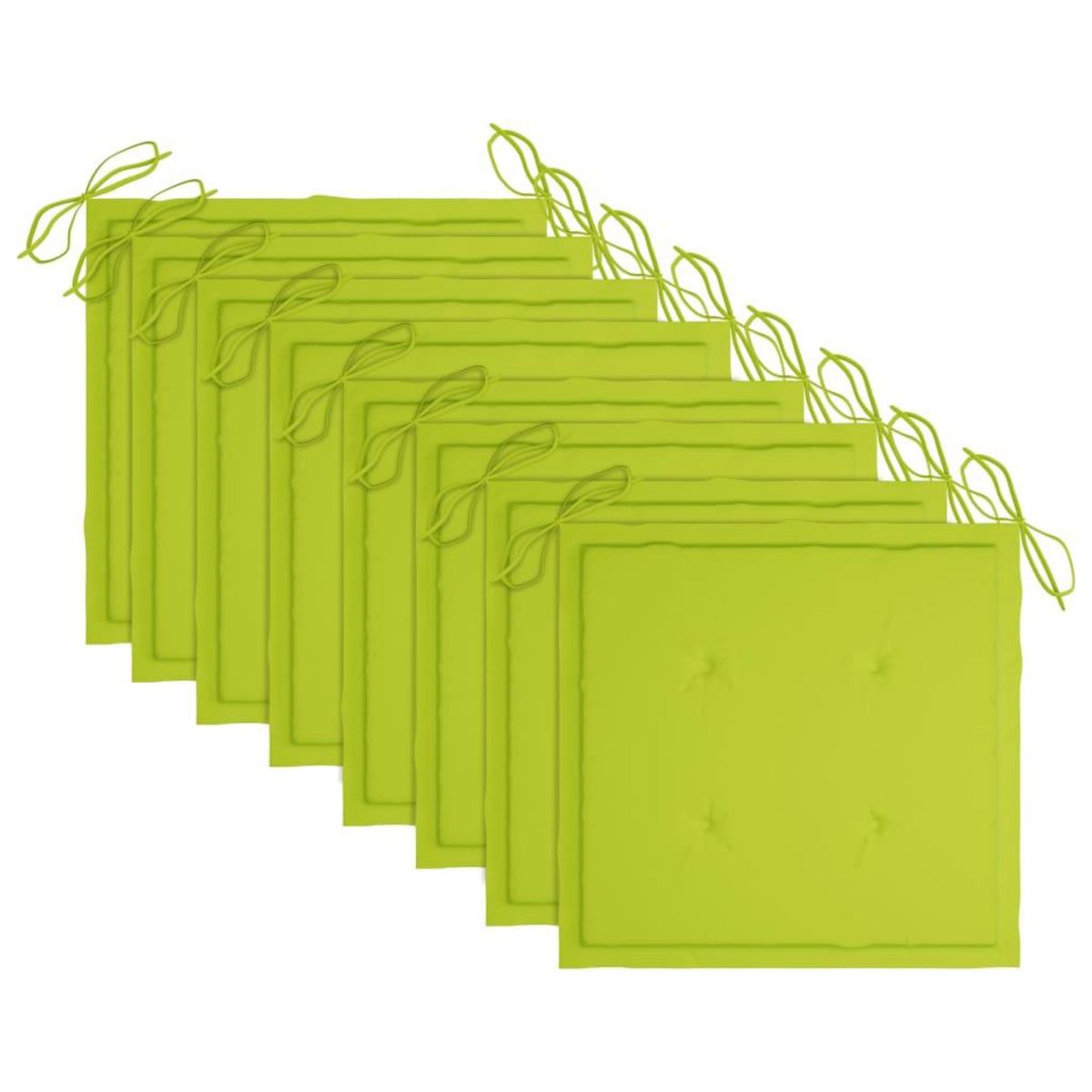 VIDAXL Chaises de jardin et coussins lot de 8 Bois acacia solide Gris