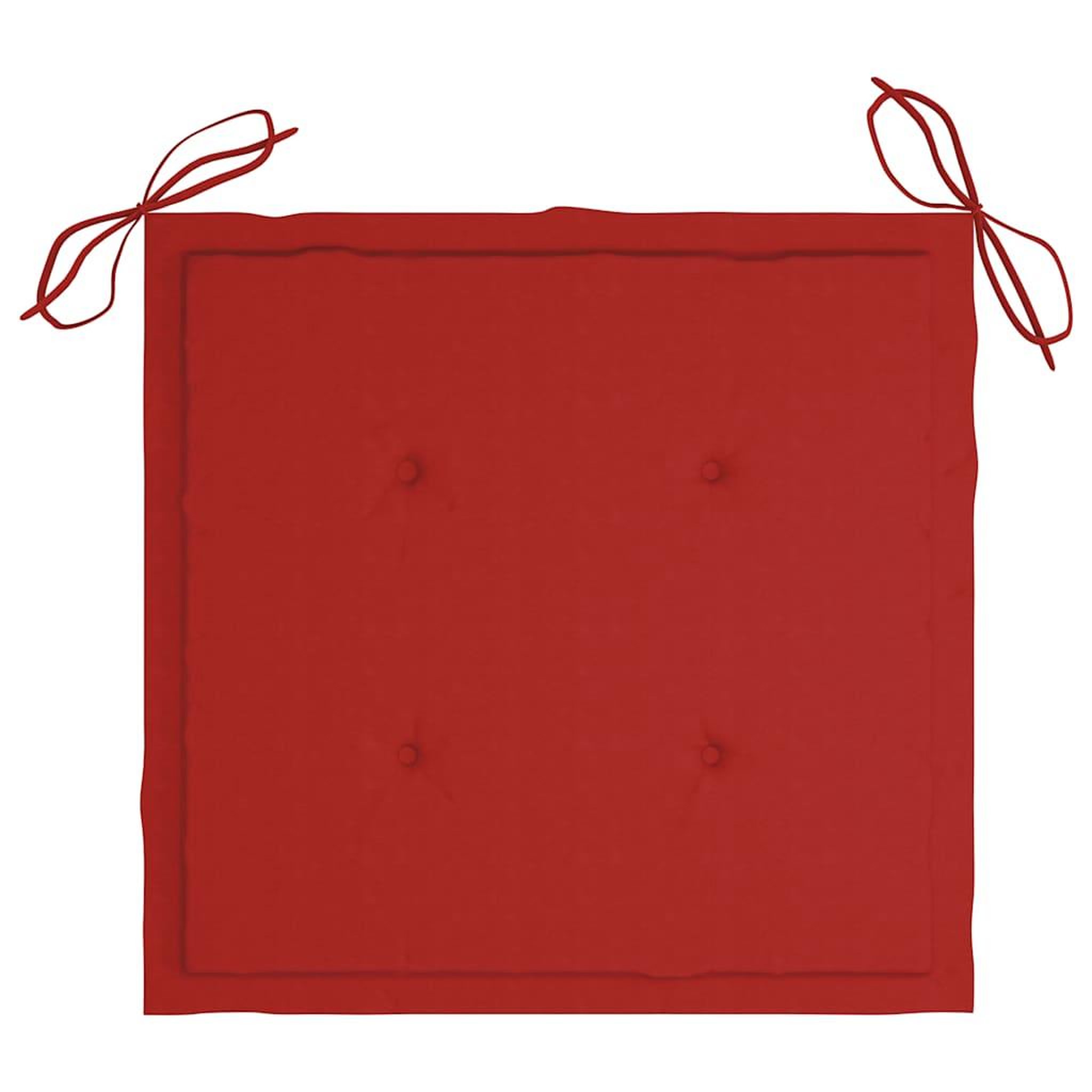 Voir la diapositive 5 : VIDAXL Chaise a bascule avec coussin rouge Bois de teck solide