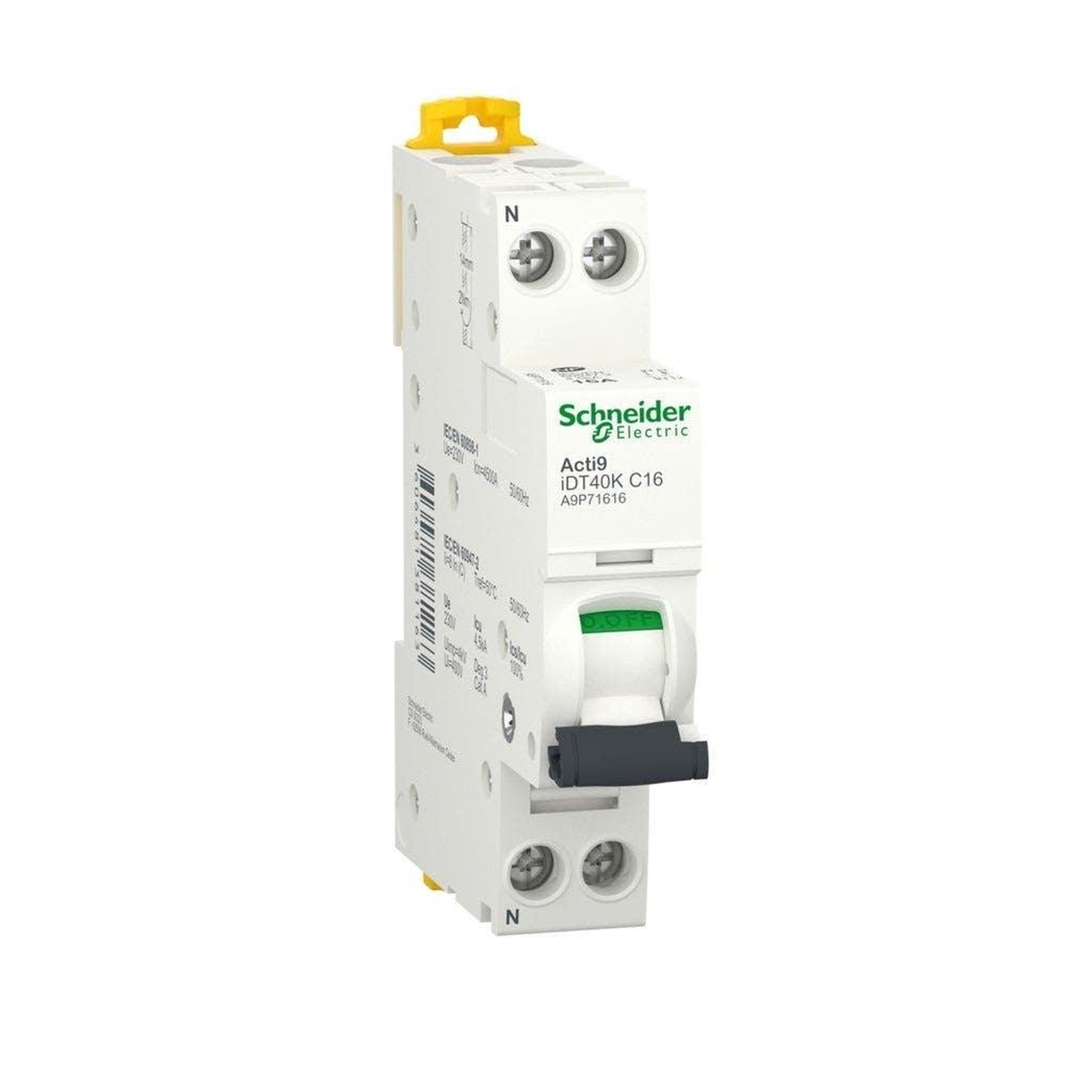 Schneider Electric Disjoncteur idt40k 1p+n courbe c 4,5ka