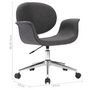 Voir la diapositive 6 : VIDAXL Chaise pivotante de bureau Gris Tissu