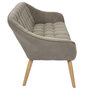 Voir la diapositive 4 : The Home Deco Factory Canapé Namsos - 2 Places - Taupe