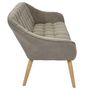Voir la diapositive 4 : The Home Deco Factory Canapé Namsos - 2 Places - Taupe