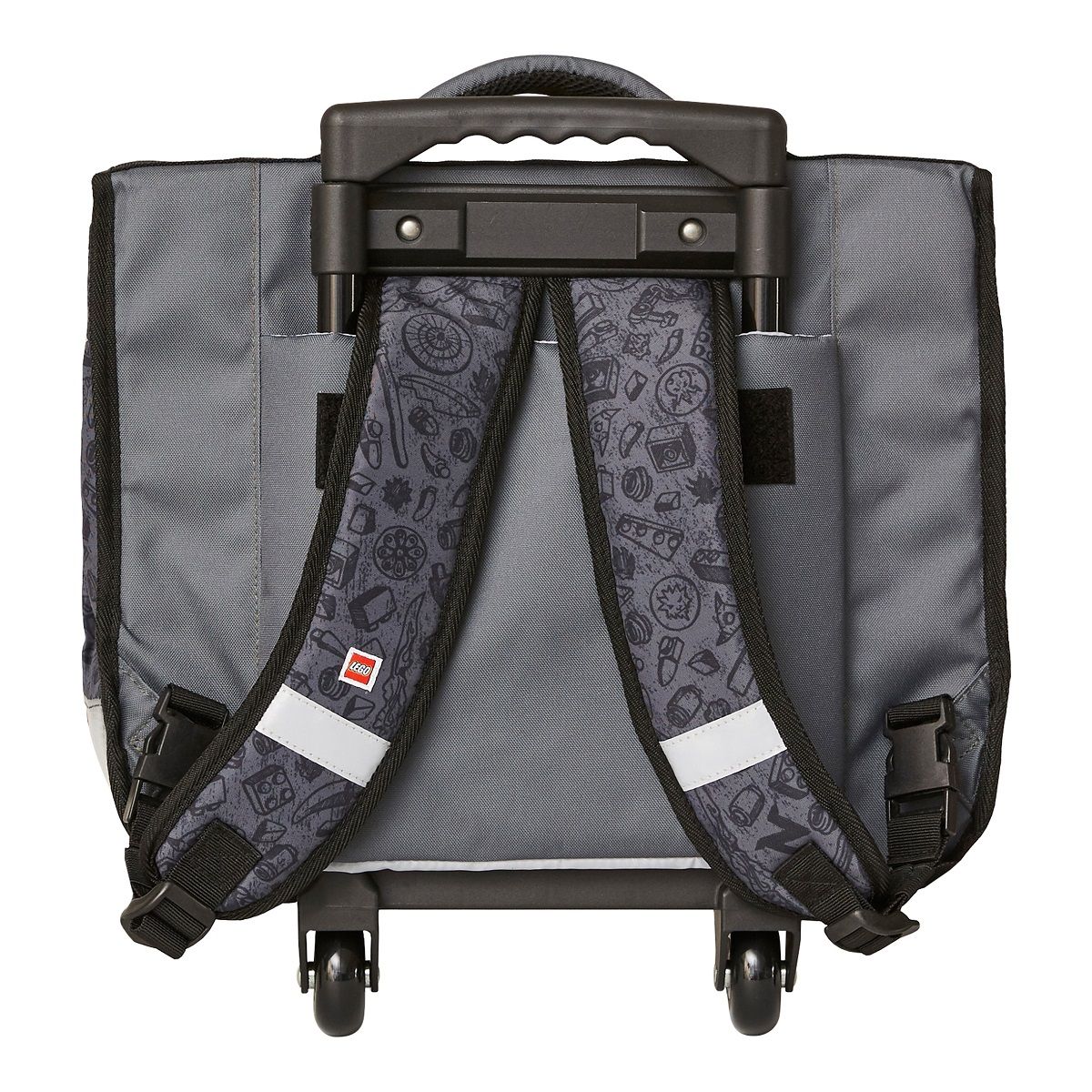 LEGO Cartable à roulettes 38 cm CP/CE1/CE2 noir et or NINJAGO