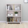 Voir la diapositive 5 : VIDAXL Bibliotheque HAMAR Blanc 85x35x112 cm Bois de pin massif