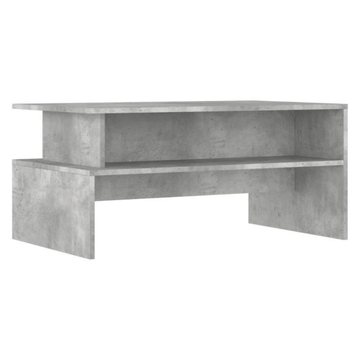 VIDAXL Table basse gris béton 90x55x42,5 cm bois d ingénierie