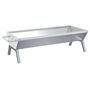 Voir la diapositive 2 : VIDAXL Plateau pour barbecue Argente 118x42x30,5 cm Acier inoxydable