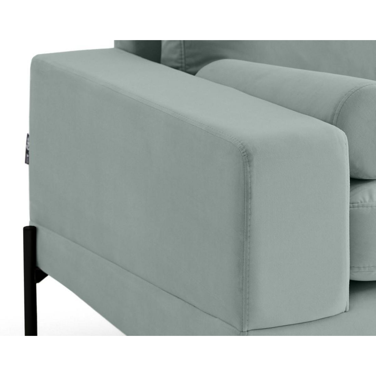 LISA DESIGN Isaure - canapé droit 2 places en velours