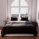 Intemporel Parure de couette 240x220 cm TUFT, par Soleil d'Ocre. Coloris disponibles : Blanc, Gris