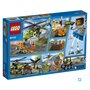 LEGO City 60123 - L'hélicoptère d'approvisionnement du volcan