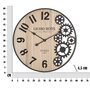 Voir la diapositive 6 : Paris Prix Horloge Murale Engrenage  Grand Hotel  60cm Naturel & Noir