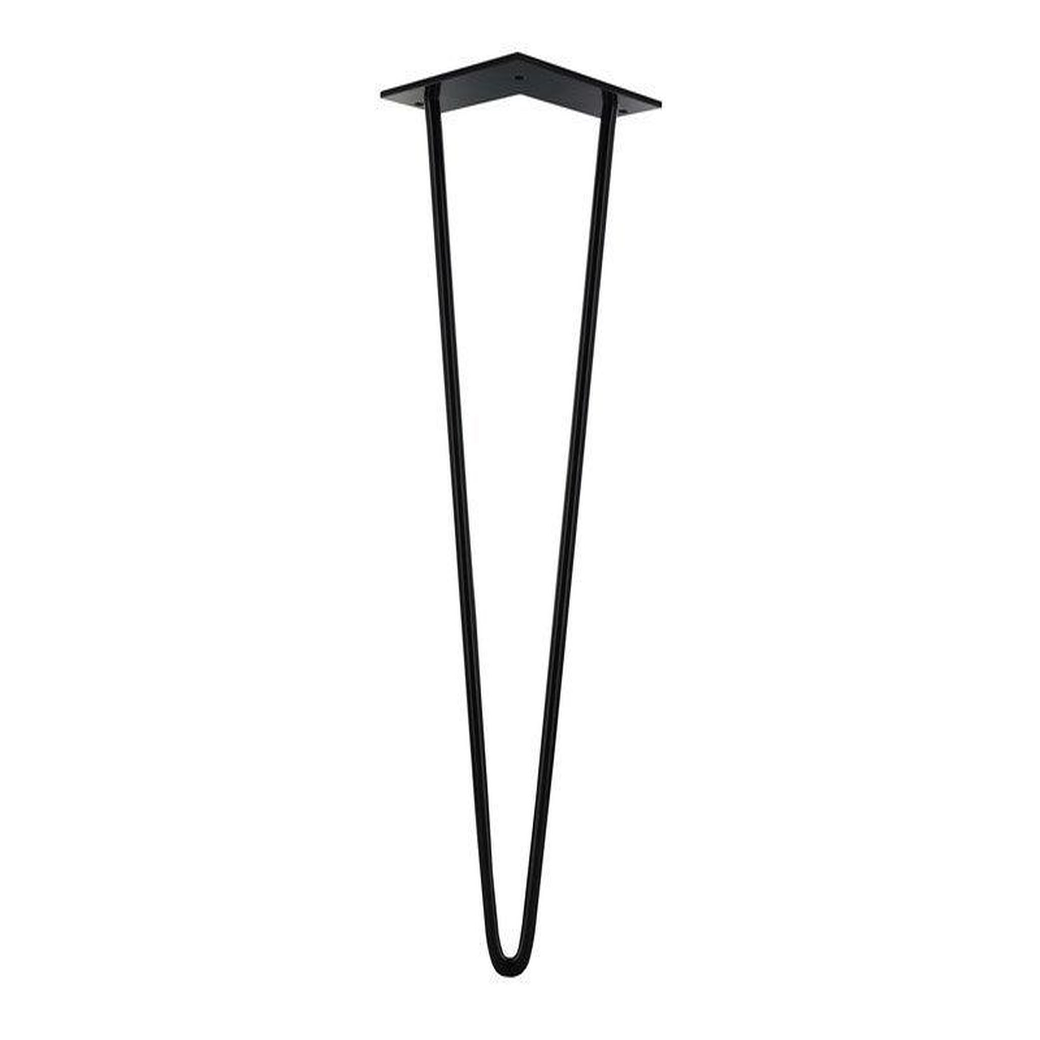CIME Pied Table Basse Design H. 400mm -  Acier Époxy Noir