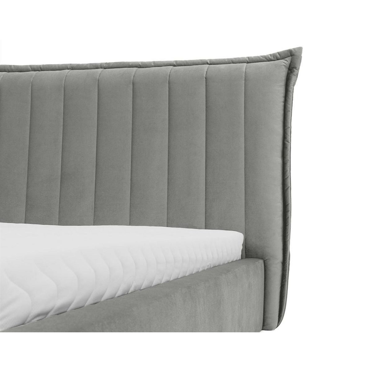 BEST MOBILIER Esmee - lit coffre - 180x200 cm - en velours - sommier inclus