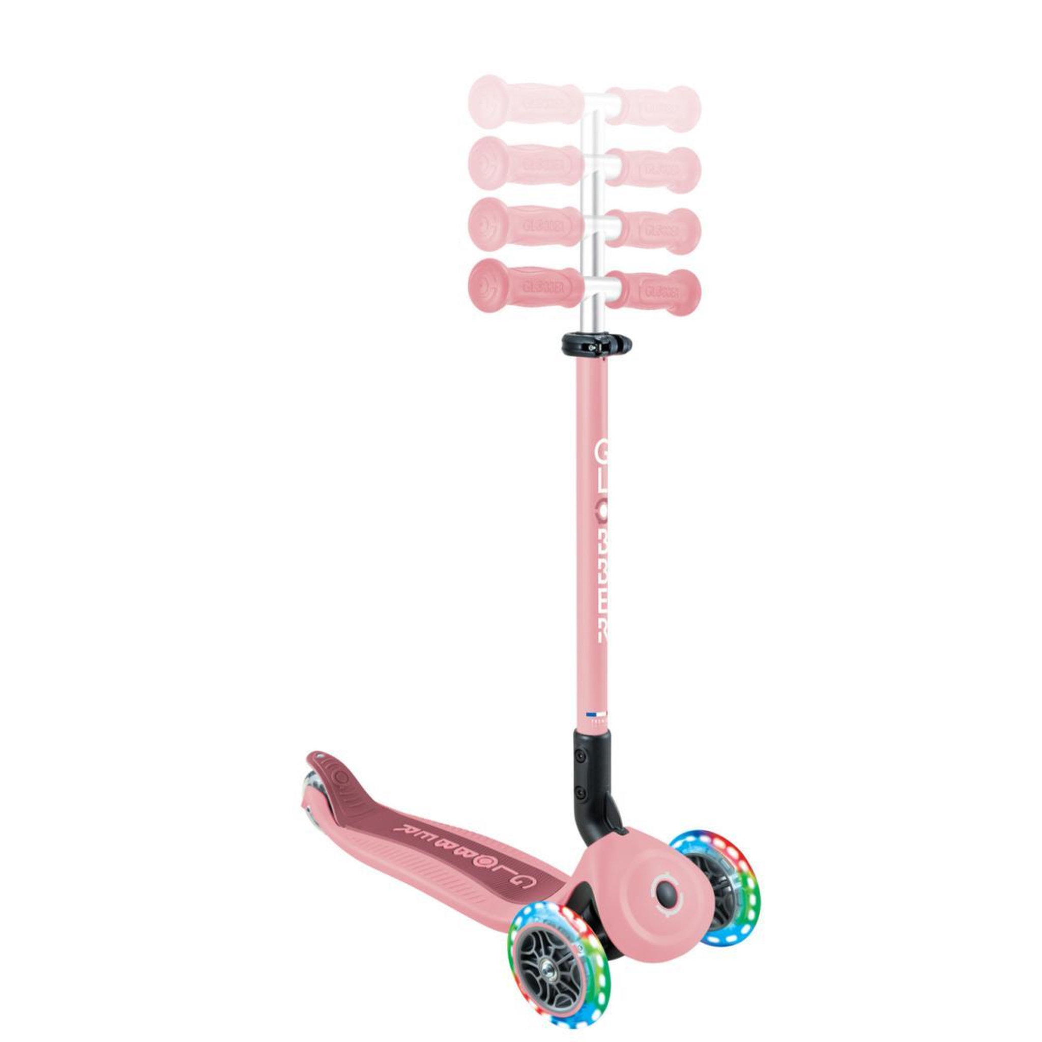 Voir la diapositive 2 : Globber Go-Up Active Lights Pastel Rose / Rose Framboise
