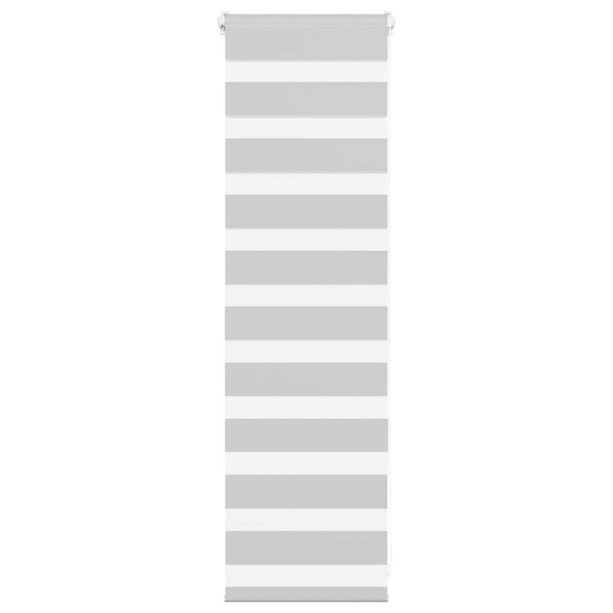 VIDAXL Store zebre gris clair largeur du tissu 35,9 cm polyester