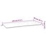 Voir la diapositive 6 : VIDAXL Coussins de banc de jardin lot de 2 blanc creme tissu Oxford