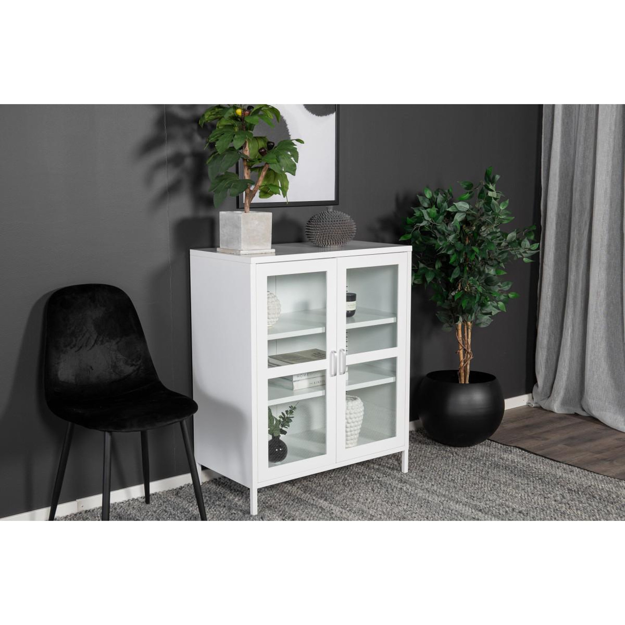Voir la diapositive 6 : Paris Prix Vitrine 2 portes  acero  97cm blanc