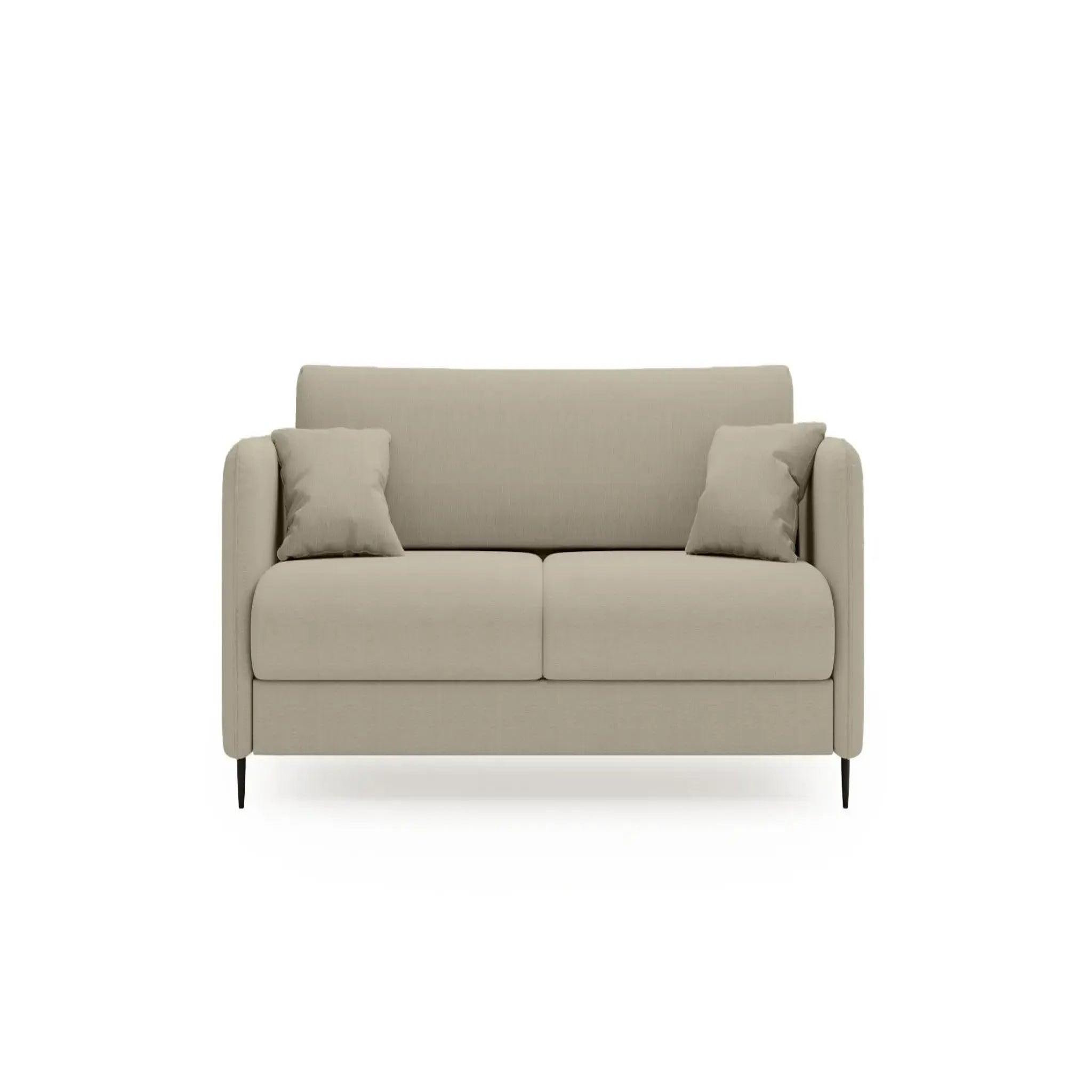 Voir la diapositive 1 : CASANOVA PARIS Vicky - canapé droit convertible tissu lisse 2 places