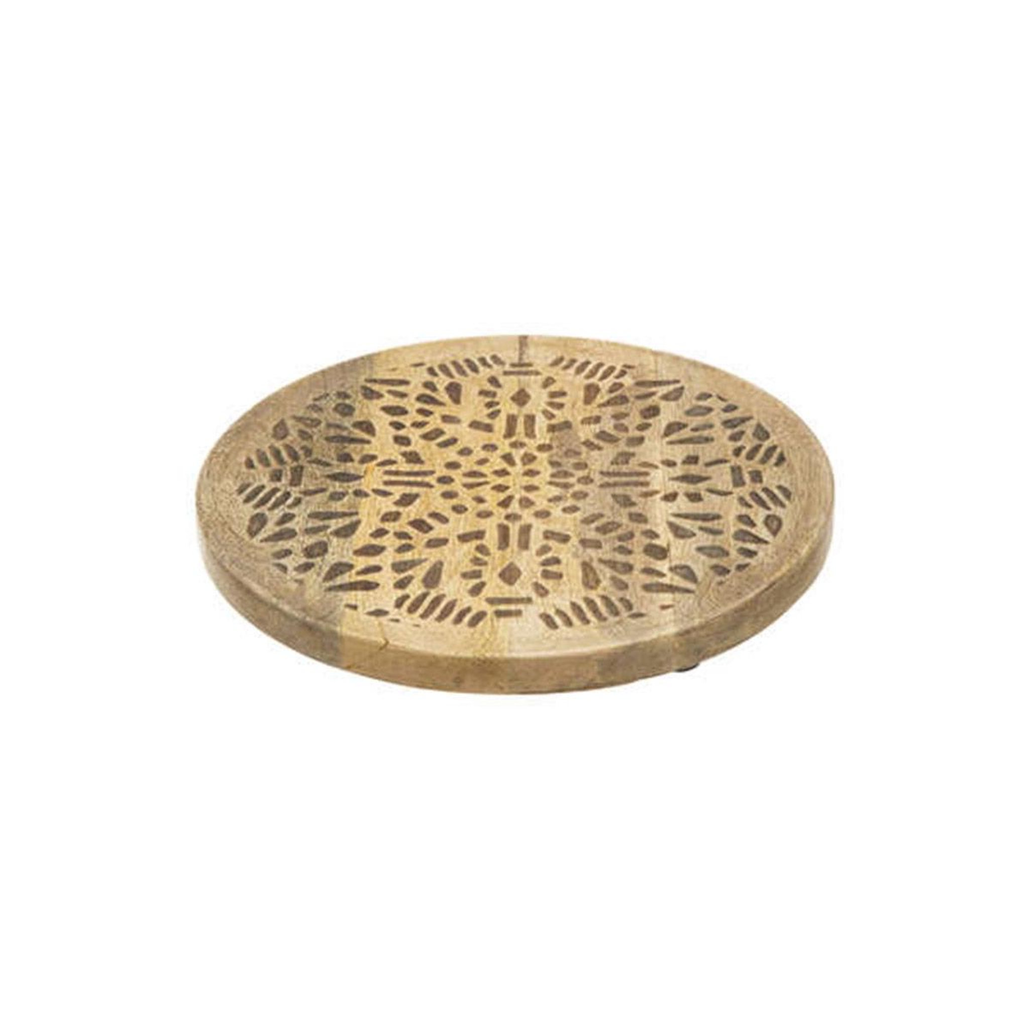 Voir la diapositive 2 : SECRET DE GOURMET Assiette de Présentation  Tropiques  30cm Naturel