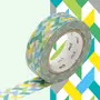 Masking Tape (MT) Masking tape multicolore tons froids - 1,5 cm x 7 m