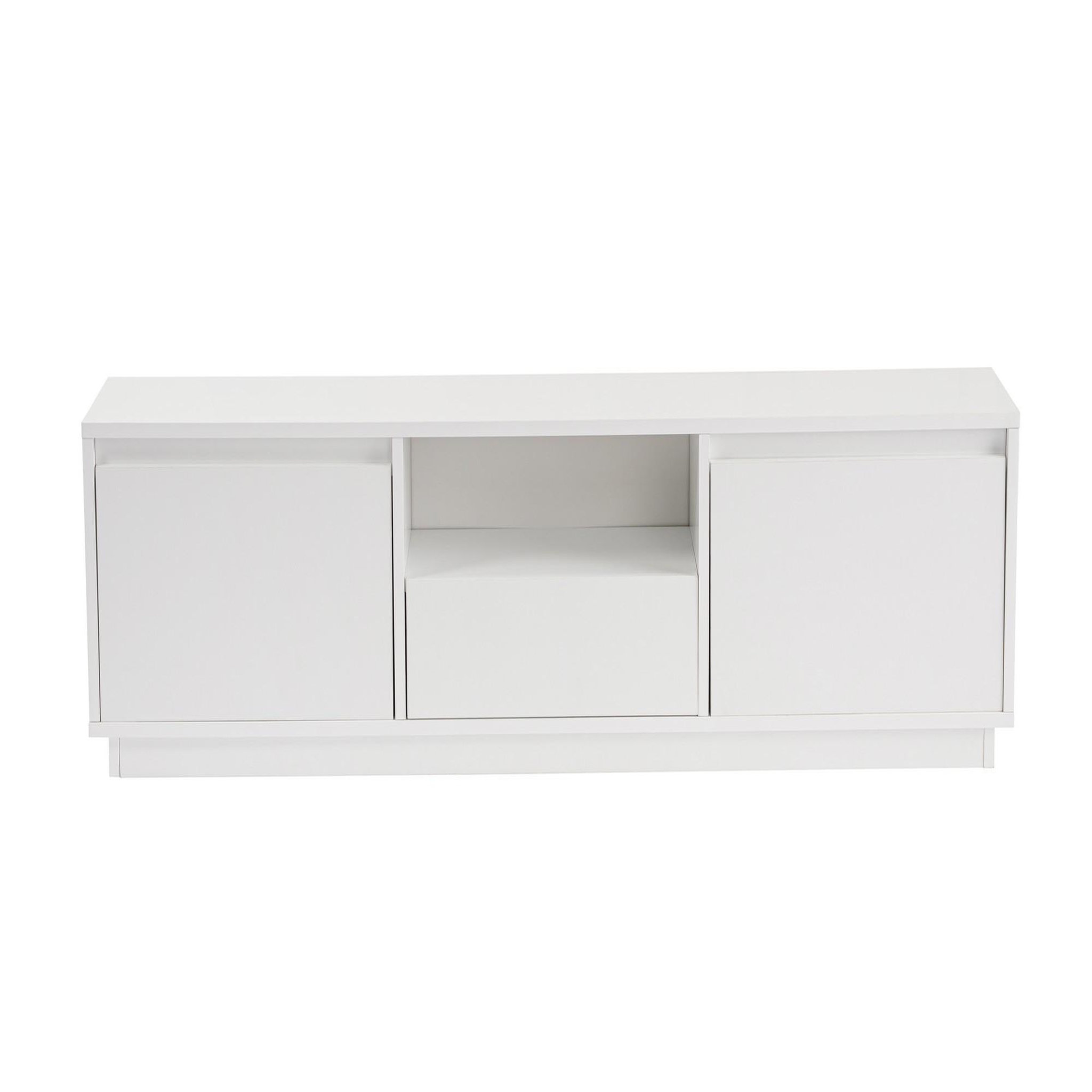 Habitat et Jardin Meuble tv en bois  vanguard  - 160 x 29 x 42 cm - blanc naturel