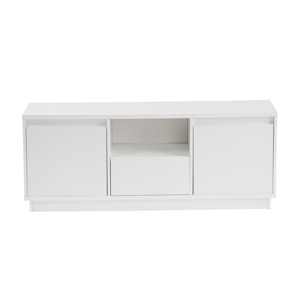 Habitat et Jardin Meuble TV en bois  Vanguard  - 160 x 29 x 42 cm - Blanc naturel