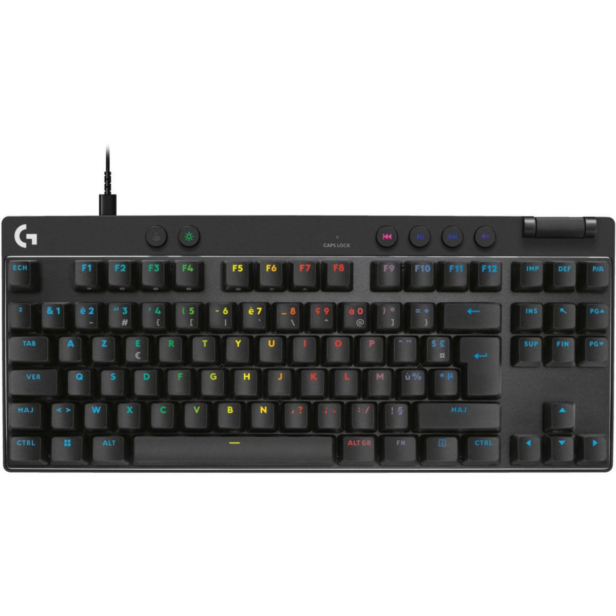 Logitech Clavier gamer G Pro X TKL Rapid  Noir