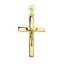 Voir la diapositive 1 : L'ATELIER D'AZUR Pendentif  - Médaille Christ sur la Croix Or 18 Carats 750 Jaune - Chaines Offertes