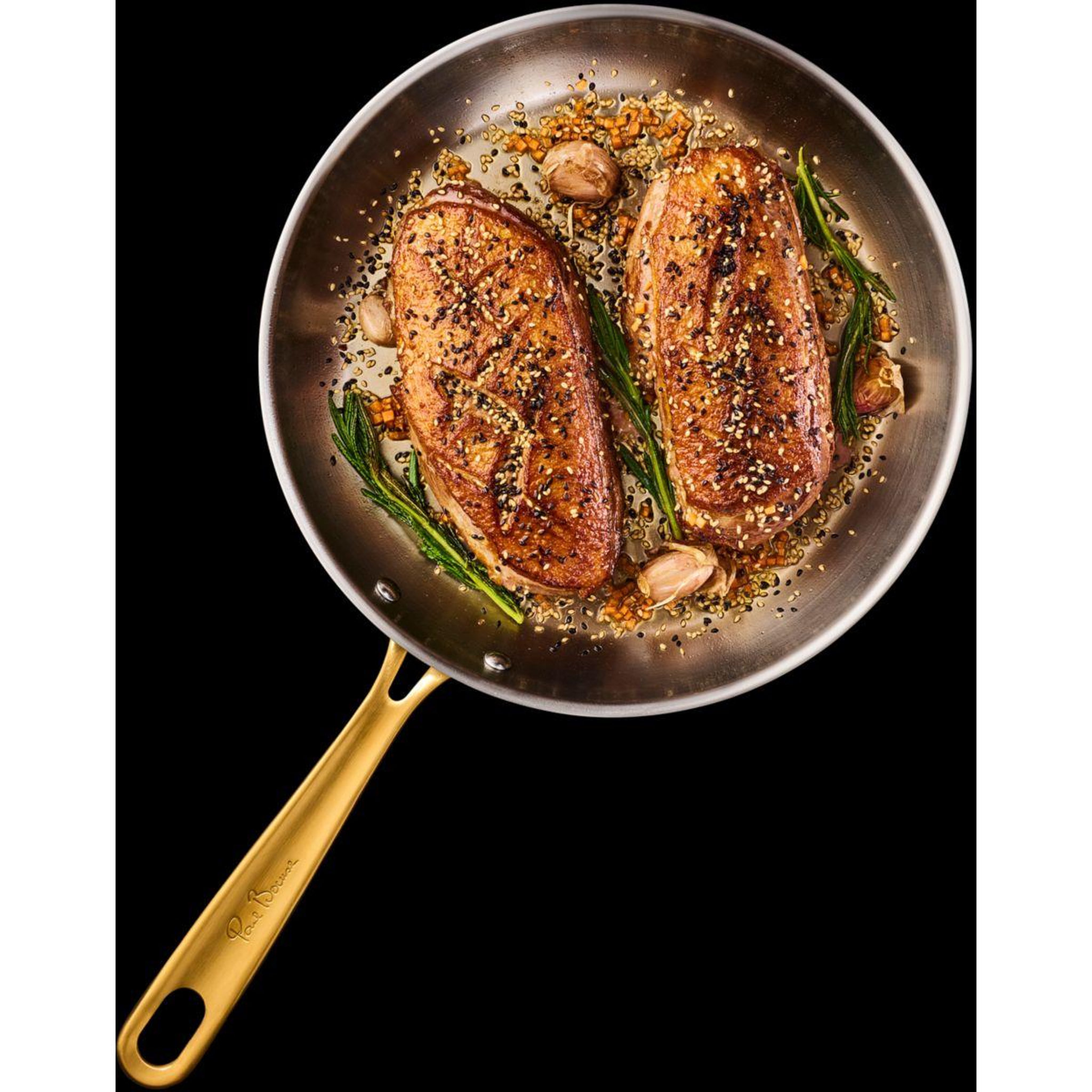 Voir la diapositive 5 : TEFAL Poêle 24cm inox bocuse edition