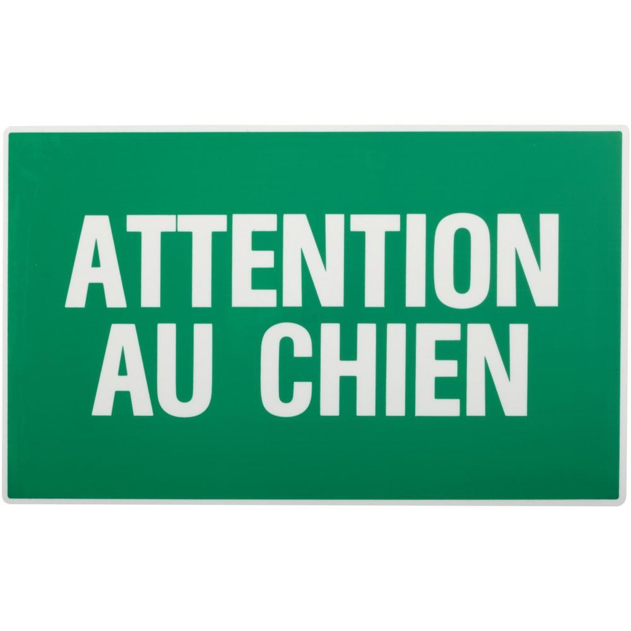 NOVAP Plaque attention au chien en plastique