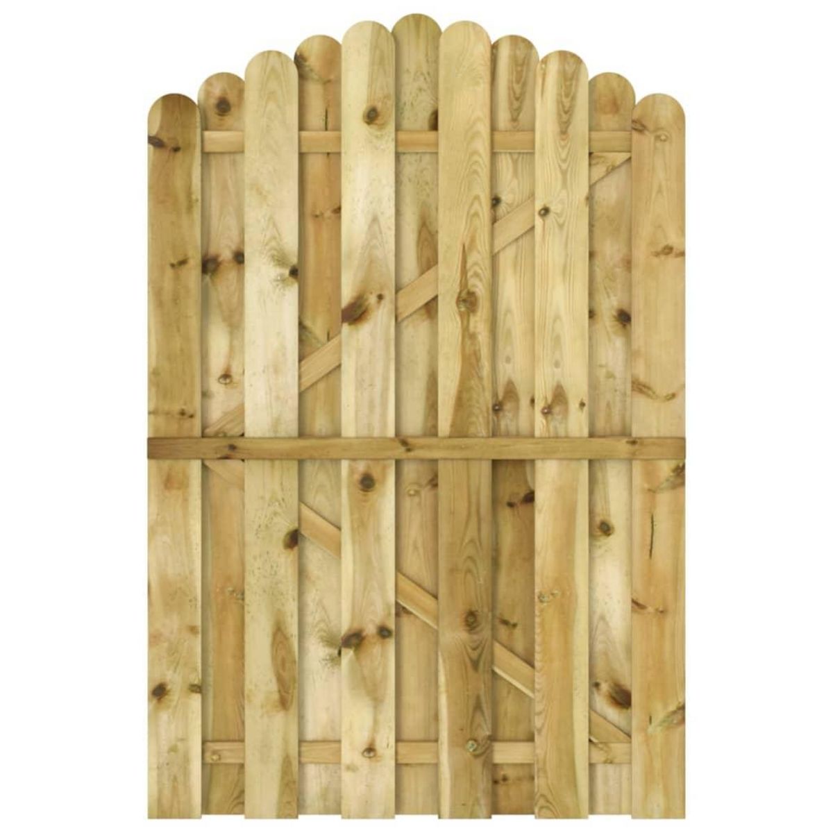 VIDAXL Portail de jardin Bois de pin impregne 100x150 cm