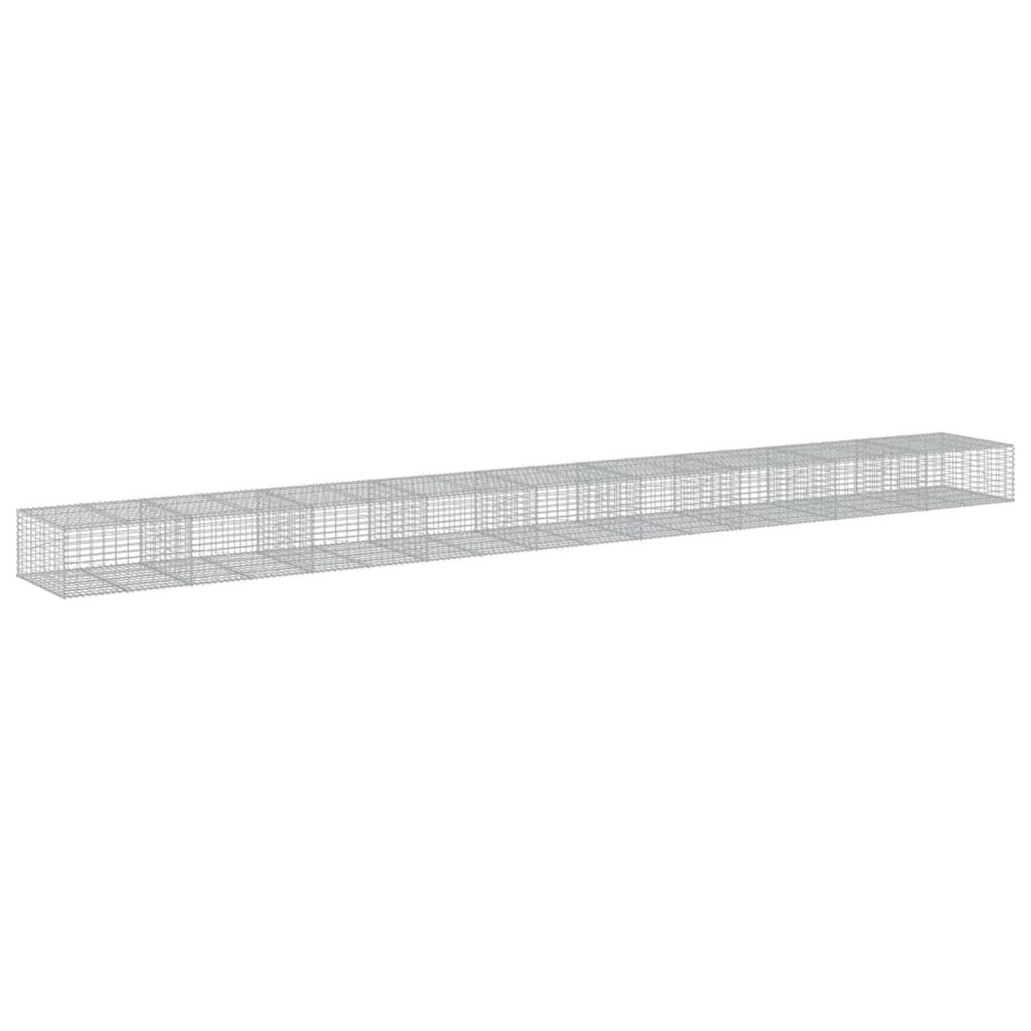 Voir la diapositive 5 : VIDAXL Panier gabion avec couvercle 900x100x50 cm fer galvanise