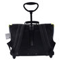 Voir la diapositive 2 : AUCHAN Cartable à roulettes 36 cm Premium brillant dans le noir polyester DINO STREET CODE noir et jaune