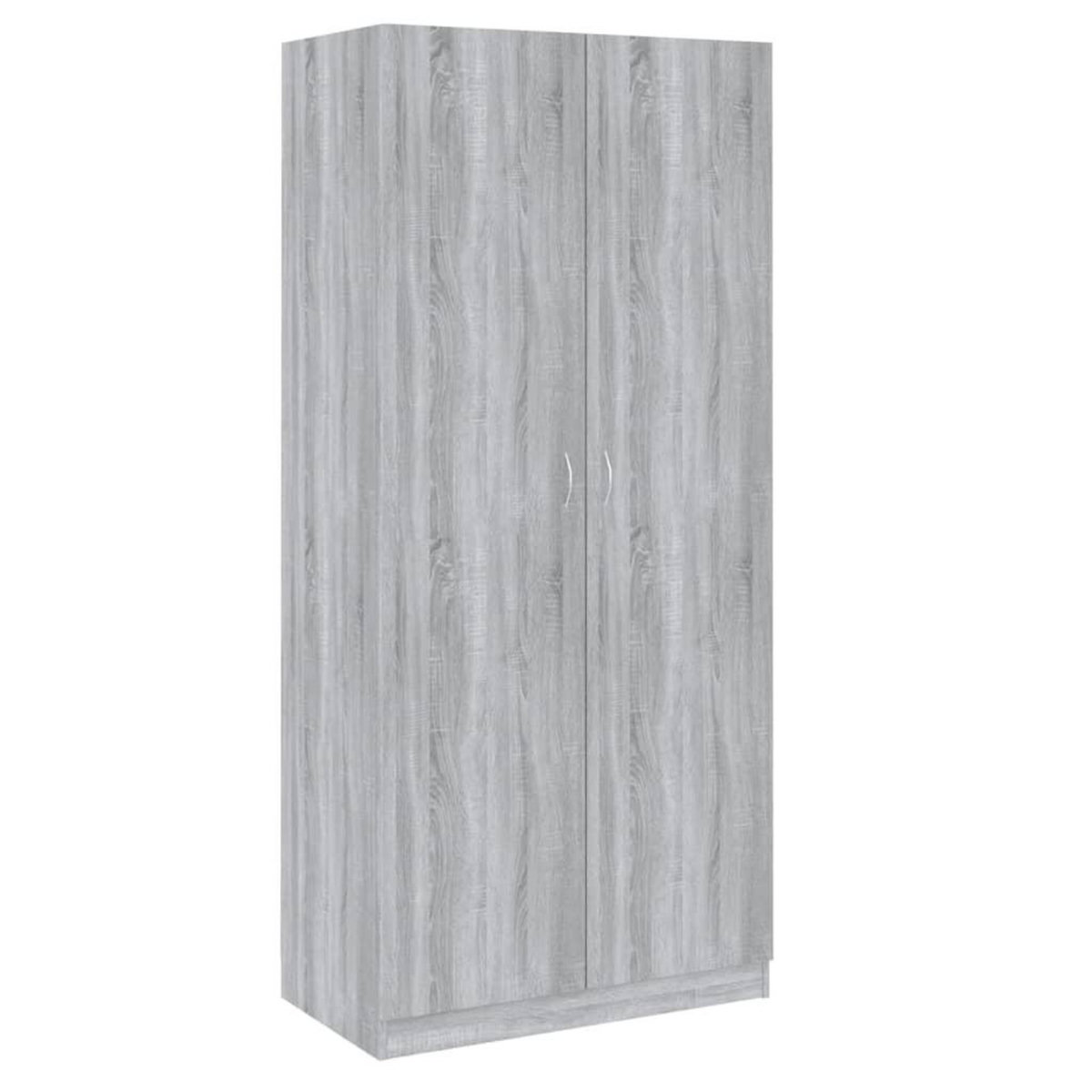 VIDAXL Garde-robe Sonoma gris 90x52x200 cm Bois d'ingenierie