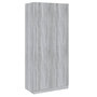 Voir la diapositive 2 : VIDAXL Garde-robe Sonoma gris 90x52x200 cm Bois d'ingenierie