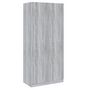 Voir la diapositive 2 : VIDAXL Garde-robe Sonoma gris 90x52x200 cm Bois d'ingenierie