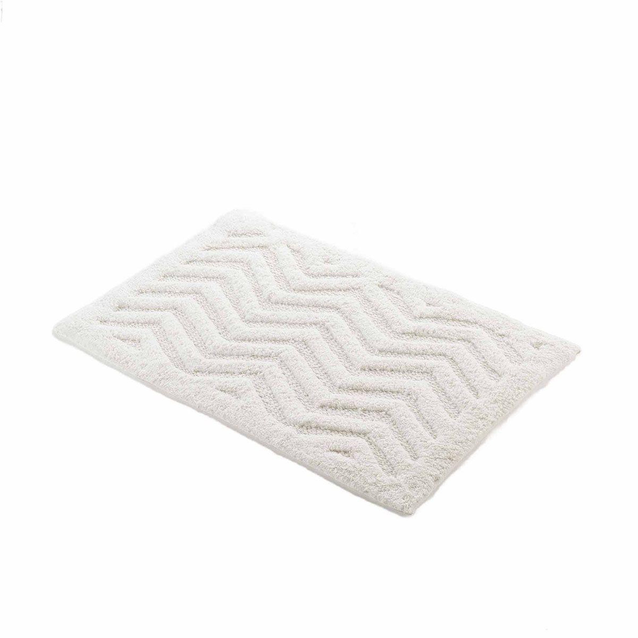 Voir la diapositive 4 : Douceur d'Intérieur Tapis de bain jacquard  angelis  50x80cm blanc