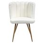 Voir la diapositive 3 : The Home Deco Factory Lot de 2 chaises design effet bouclette Ariel - Blanc