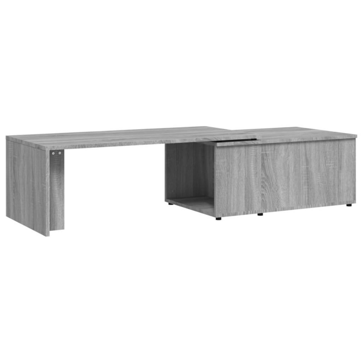VIDAXL Table basse Sonoma gris 150x50x35 cm Bois d'ingenierie