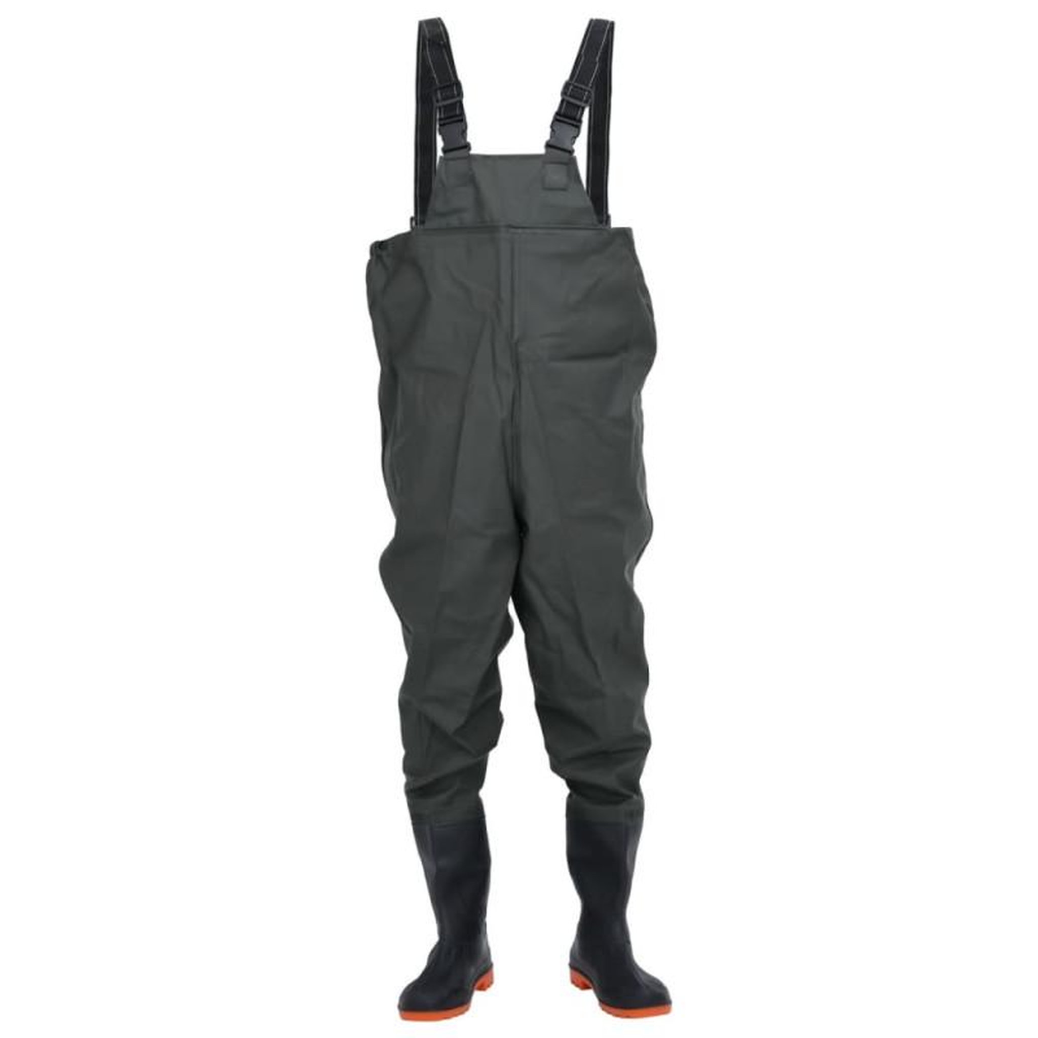 Voir la diapositive 2 : VIDAXL Cuissardes avec bottes vert foncé taille 43