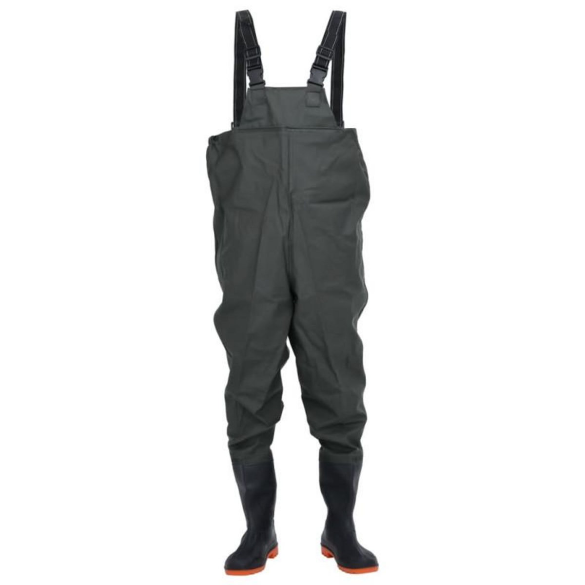 VIDAXL Cuissardes avec bottes vert foncé taille 43