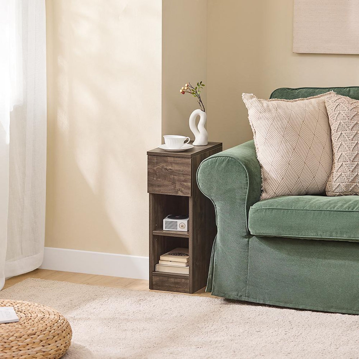 SOBUY SoBuy - Table De Chevet à un tiroir - Nordique - FBT111