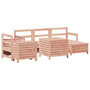 Voir la diapositive 2 : VIDAXL Salon de jardin 7 pcs bois massif sapin de douglas