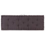 Voir la diapositive 4 : VIDAXL Coussin de plancher de palette Coton 120x40x7 cm Anthracite
