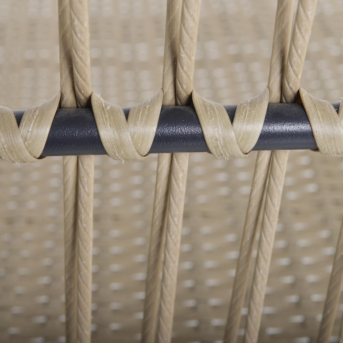 OUTSUNNY Salon de jardin d'angle 4 pers. style colonial table basse coussins grand confort inclus résine tressée beige