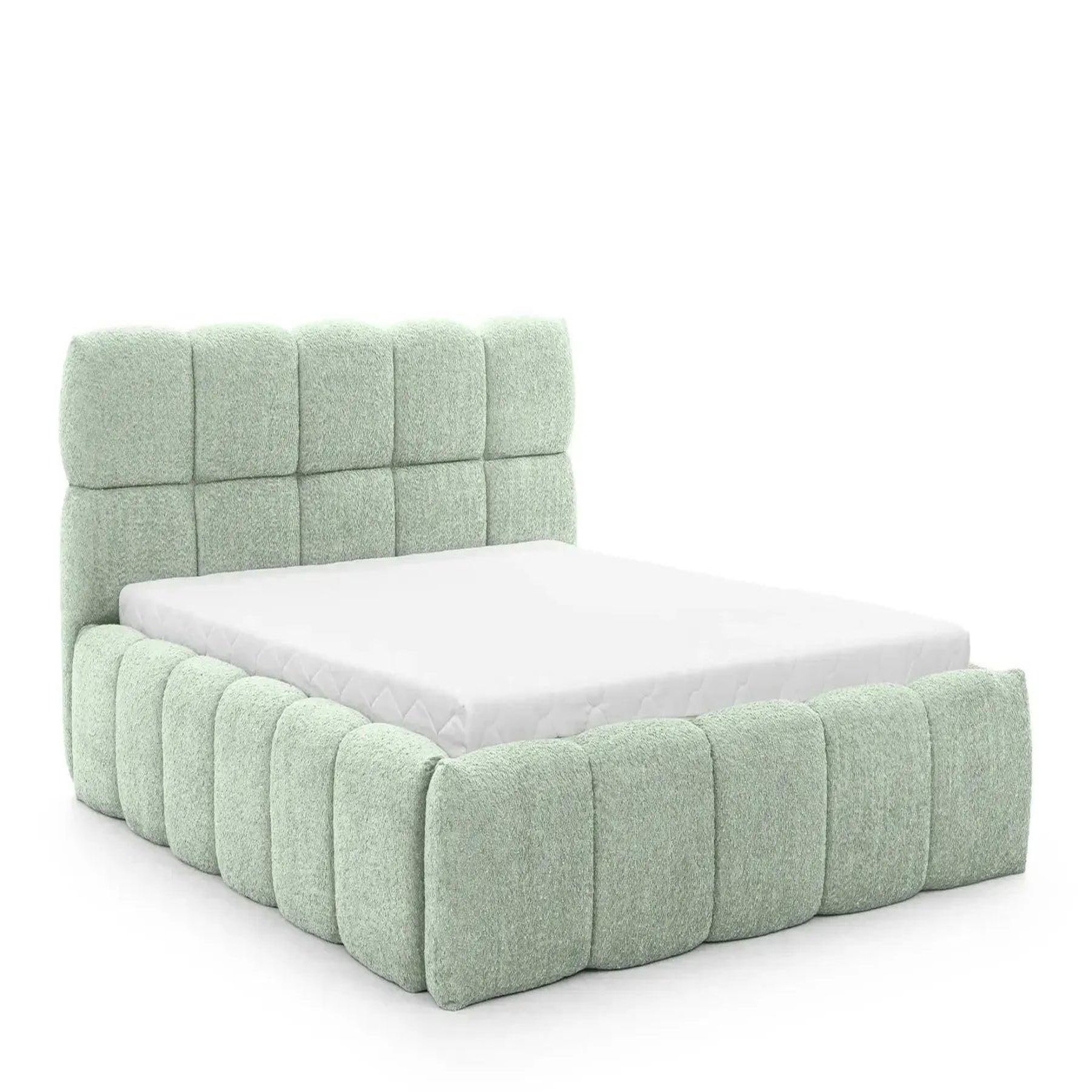 Voir la diapositive 1 : CASANOVA PARIS ELISE - Lit coffre tissu bouclette