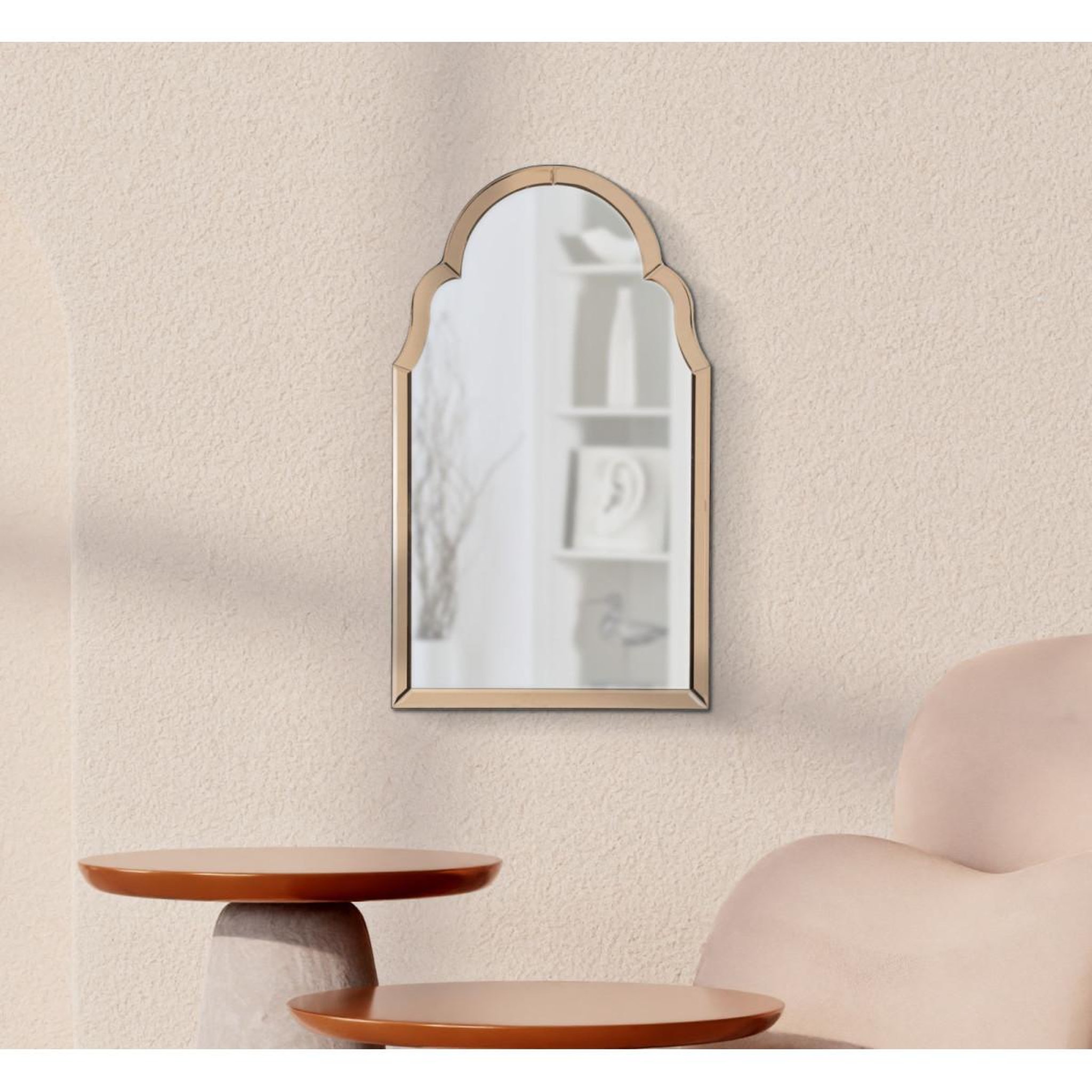 Voir la diapositive 5 : Paris Prix Miroir Mural  Tangier  80cm Rose