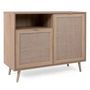 Voir la diapositive 3 : Finori Finori Buffet Bali 01A Chene sonoma et impression de canne